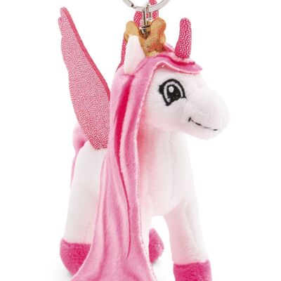 Porte-clés Lissy PONY licorne Tamani 10cm blanc-rose