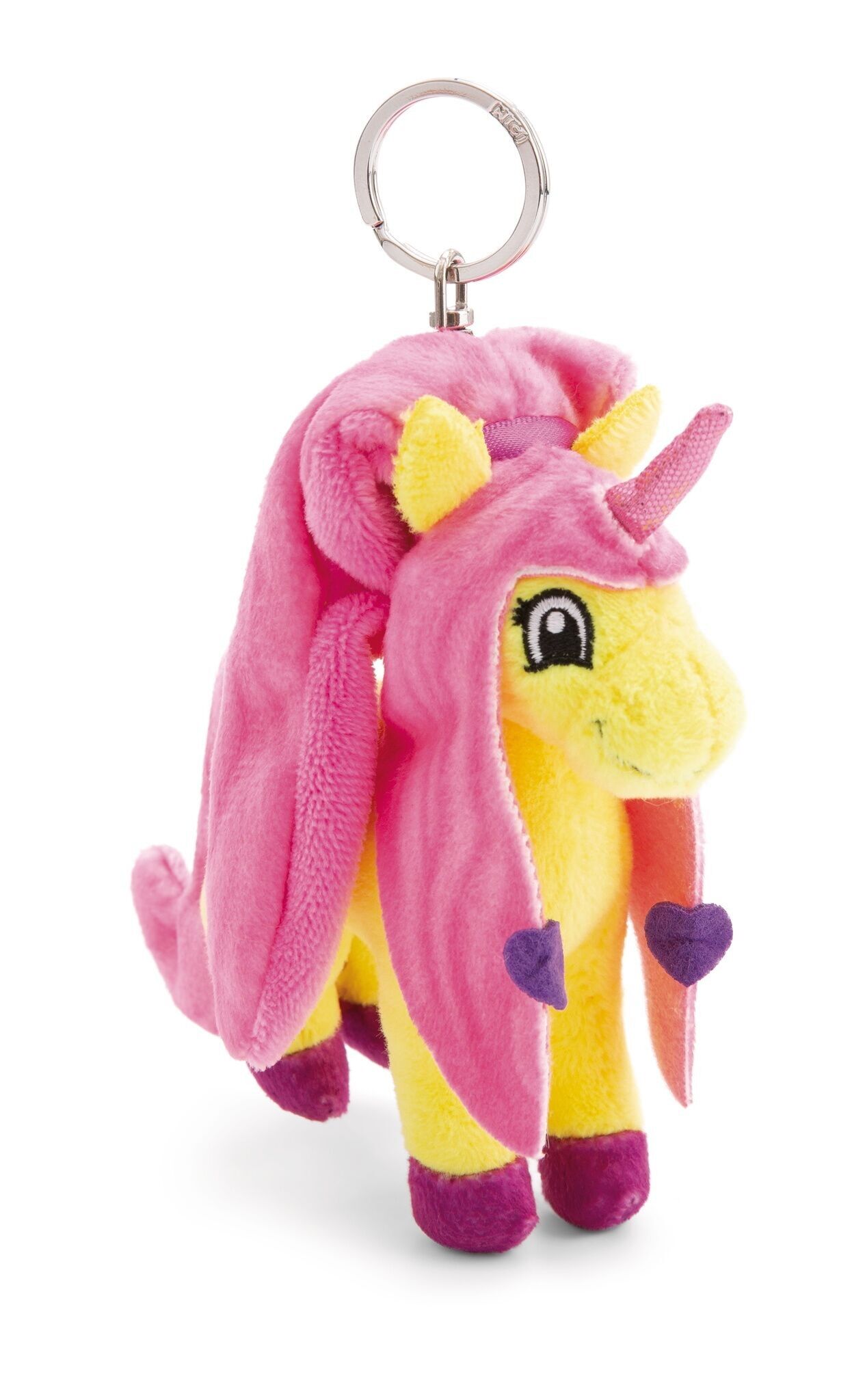 Portachiavi Lissy PONY unicorno Dilara 10 cm giallo-rosa