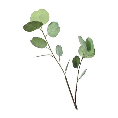 Fiore decorativo di eucalipto verde chiaro h65cm