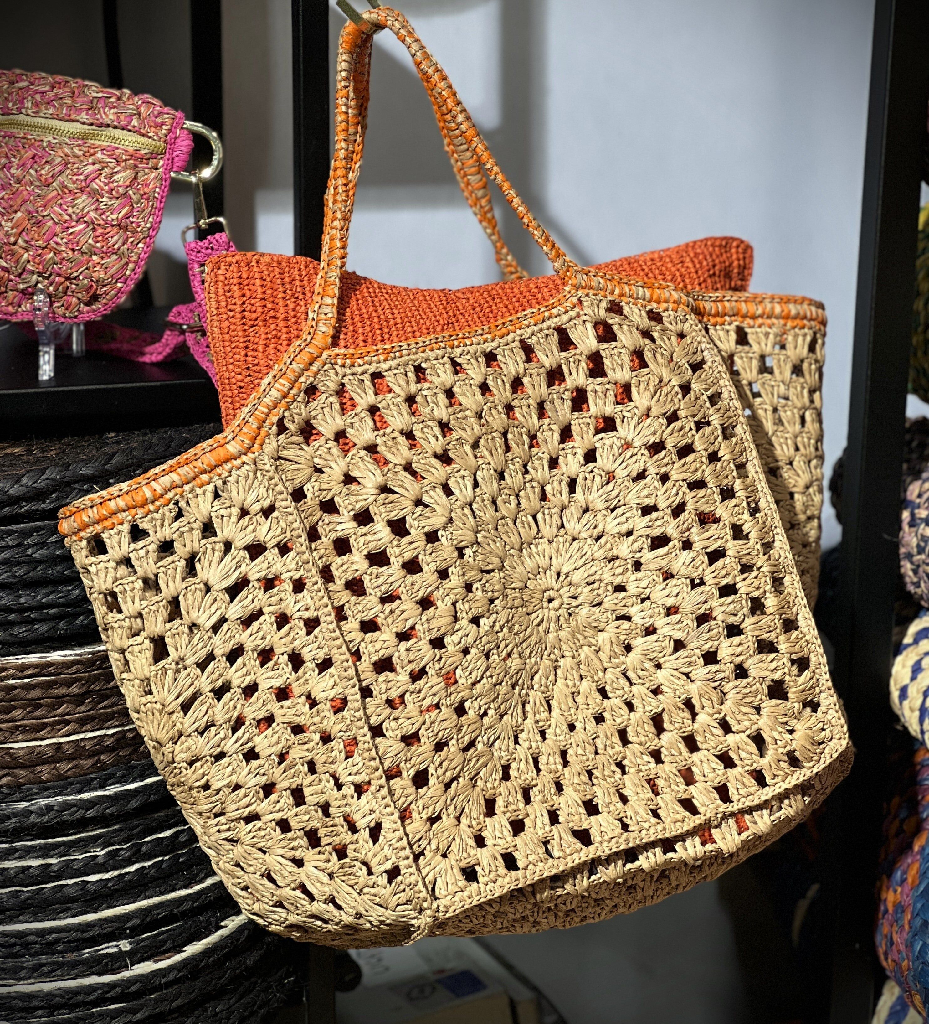 Abril-Einkaufstasche aus Teebast