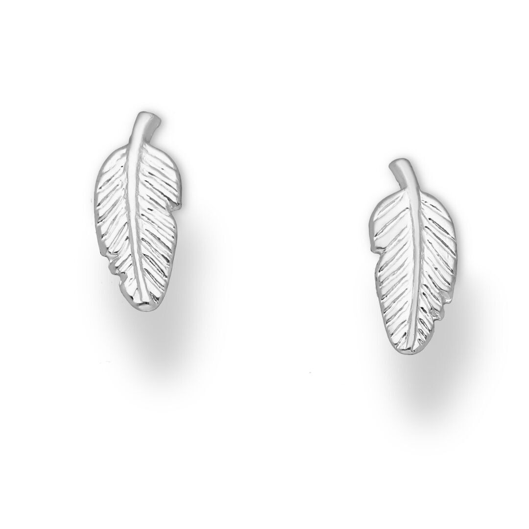 Ohrstecker Blattsilber