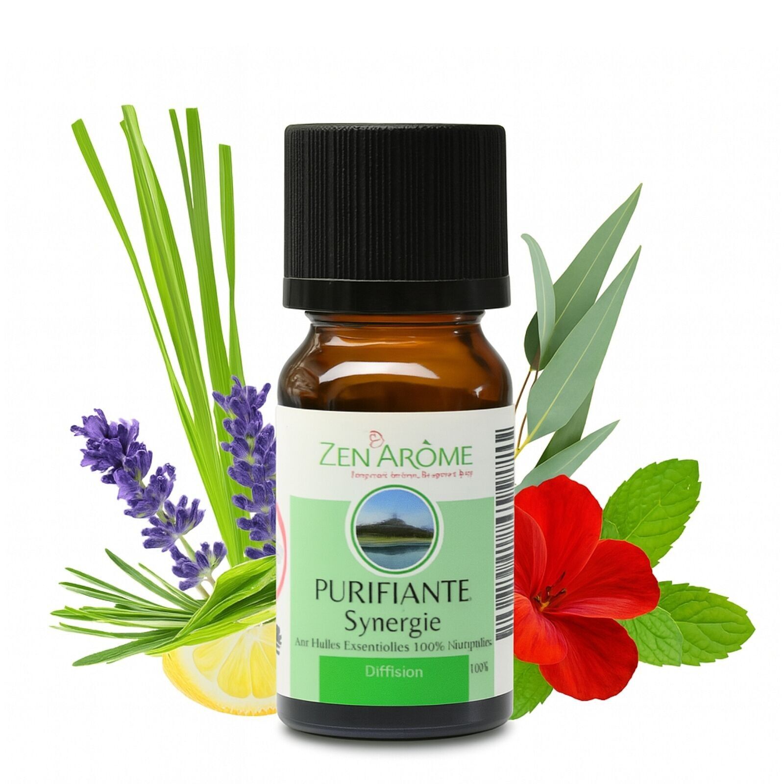 Purifying Synergy Essential Oil – Mischung ätherischer Öle zum Verteilen – 10-ml-Flasche, hergestellt in Frankreich