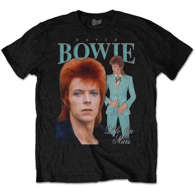 Maglietta David Bowie - Omaggio alla vita su Marte