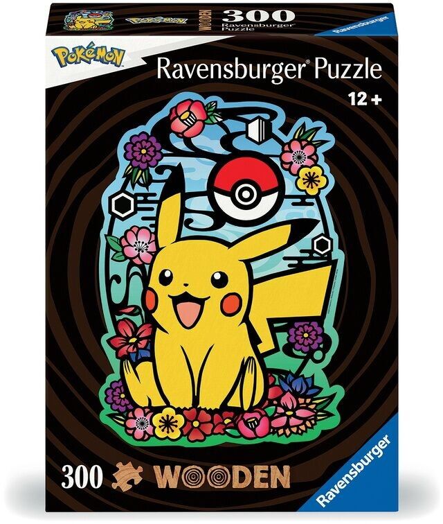 RAVENSBURGER - 300 Piece Pikachu Wood Pokémon Puzzle