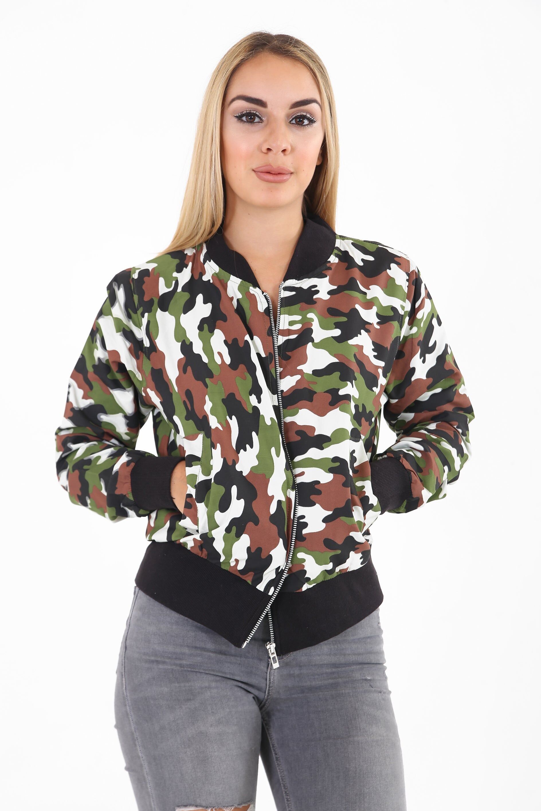 Lightweight Camouflage Soft Shell Bomber Jacket