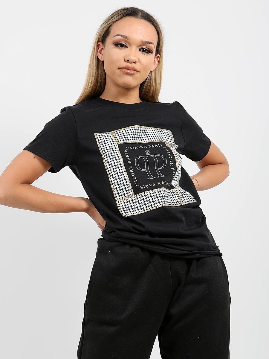 Maglietta stampata J'Adore Paris