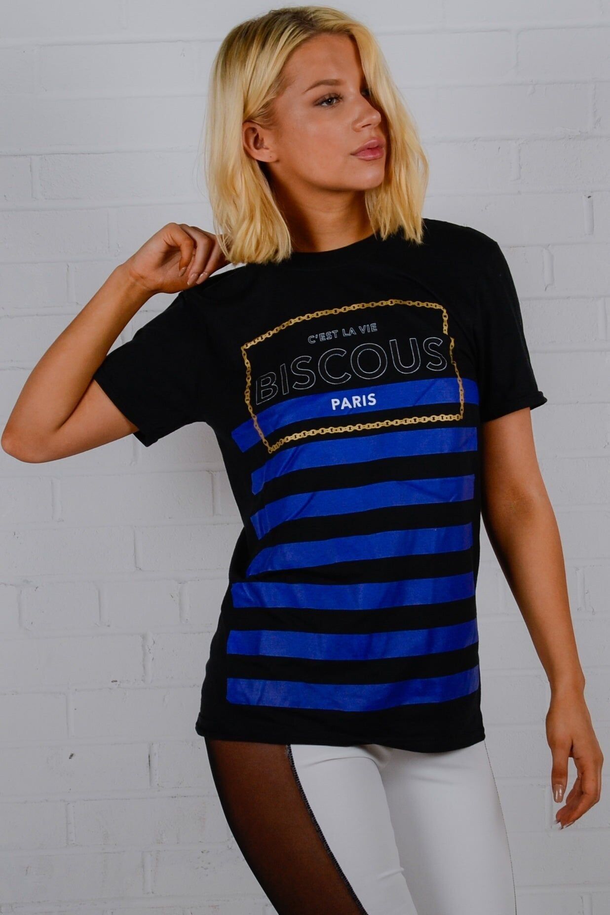 T-shirt con stampa Biscous