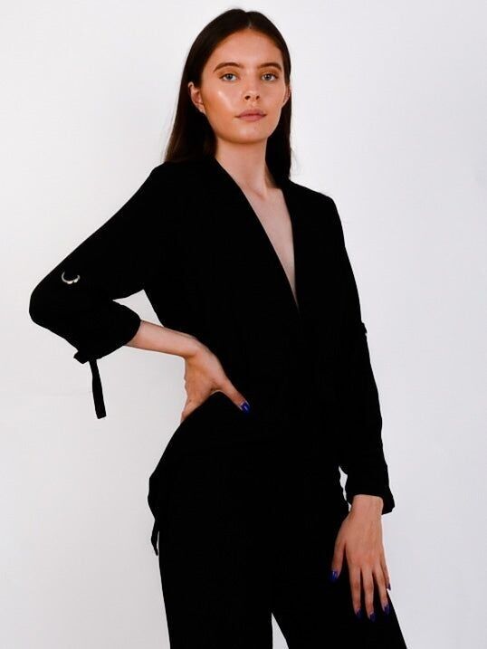 Waterfall Drawstring Blazer