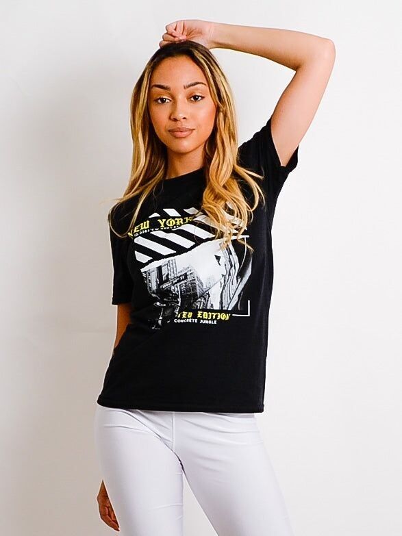 Maglietta stampata New York