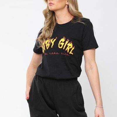 Baby Girl Graphic Printed T-Shirt