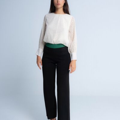 Pantaloni Olivia color smeraldo