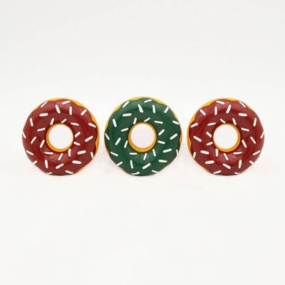 Mini beignets en latex des Fêtes ZippyPaws (paquet de 3)