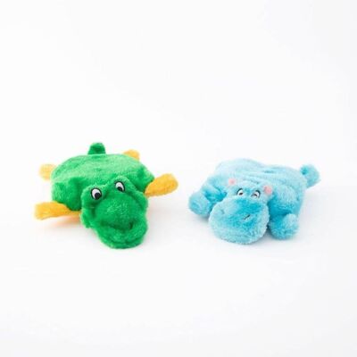 Coussinets couineurs ZippyPaws - Hippopotame, Alligator
