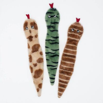 ZippyPaws Skinny Peltz - Serpents du désert (paquet de 3)