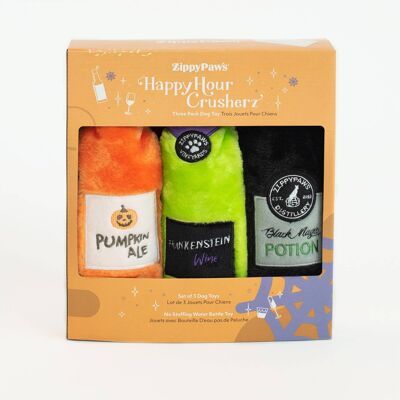 ZippyPaws Happy Hour Crusherz - Halloween (paquet de 3)