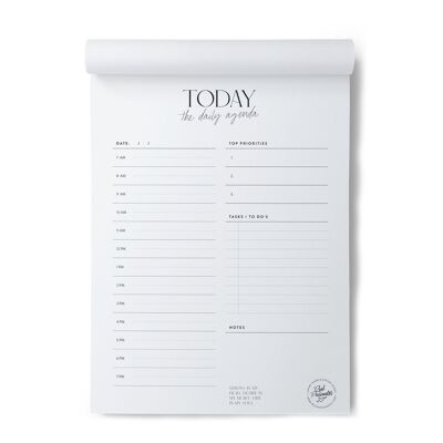 Notizblock / Tagesplaner "Oggi", A4, Bianco