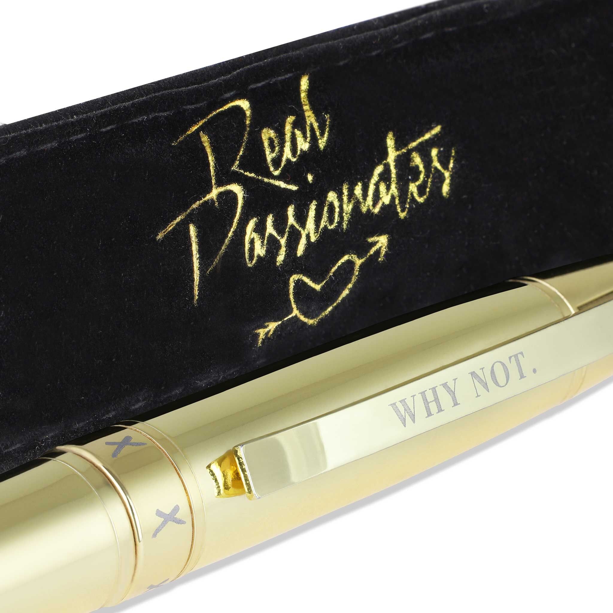 Kugelschreiber „WHY NOT“, Gold