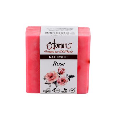 Natural olive soap rose