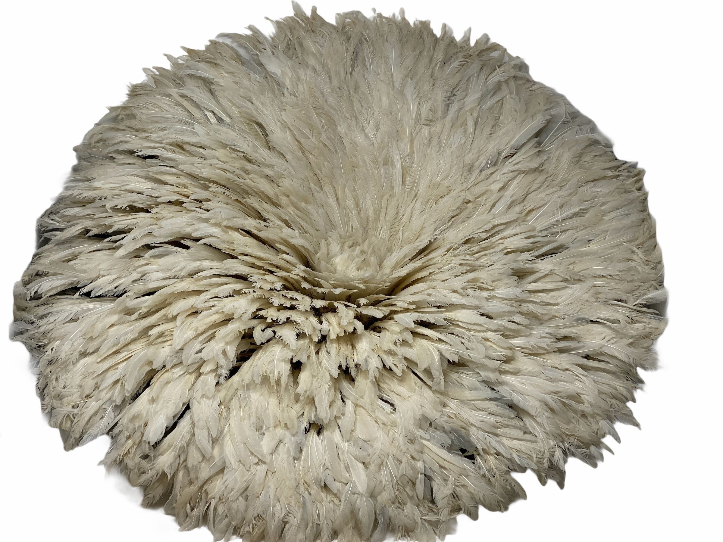 Juju Hat - Plumes blanches - 70cm