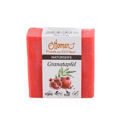 Natural olive soap pomegranate