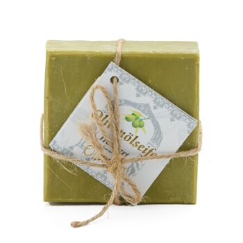 Savon Hausart olive vert - sans emballage (200g) 1