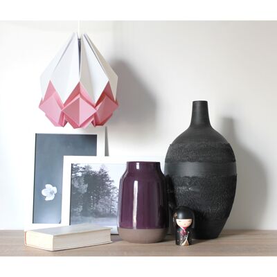 Two-tone Origami pendant light - M - Pink