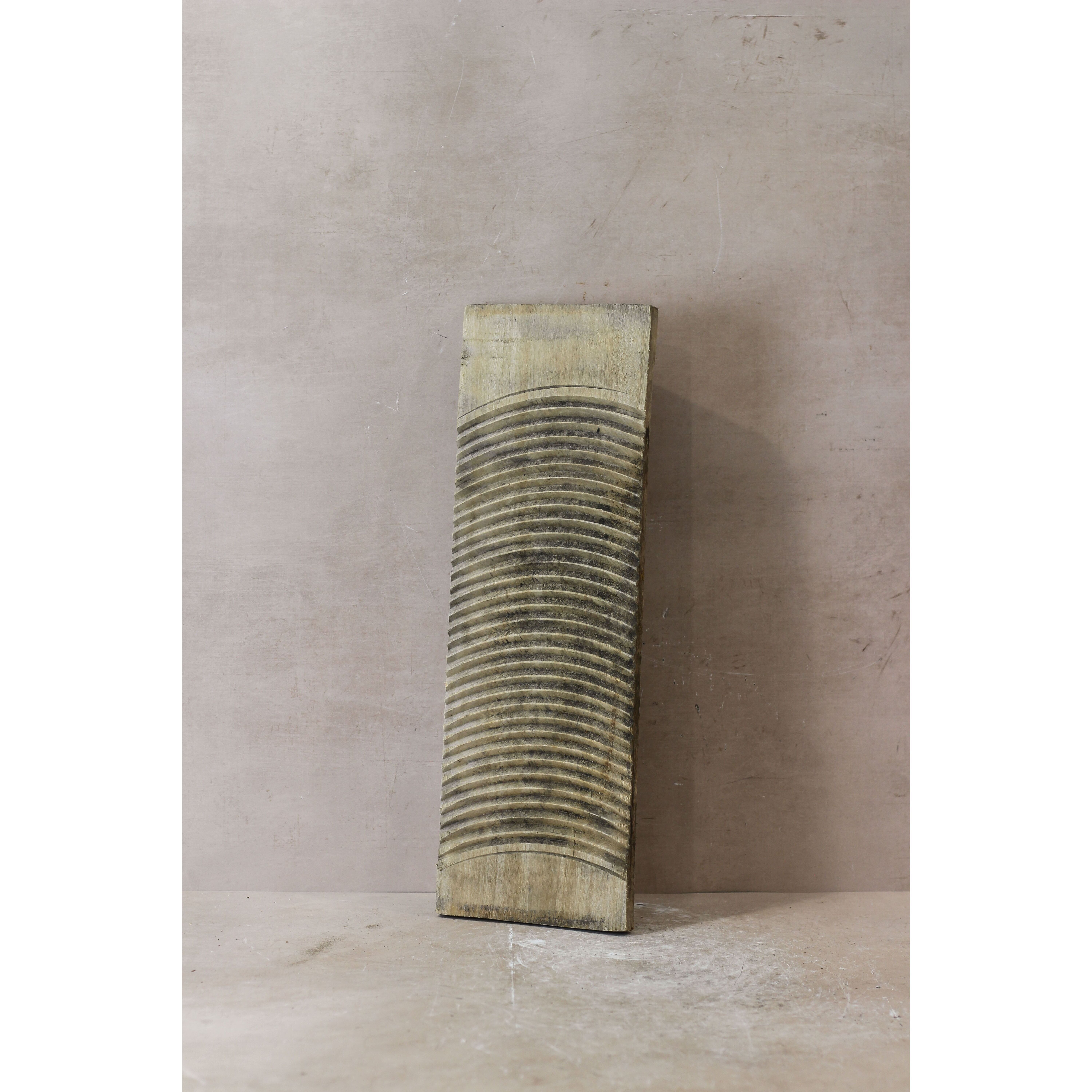 Planche à laver vintage en bois d'orme - n° 8