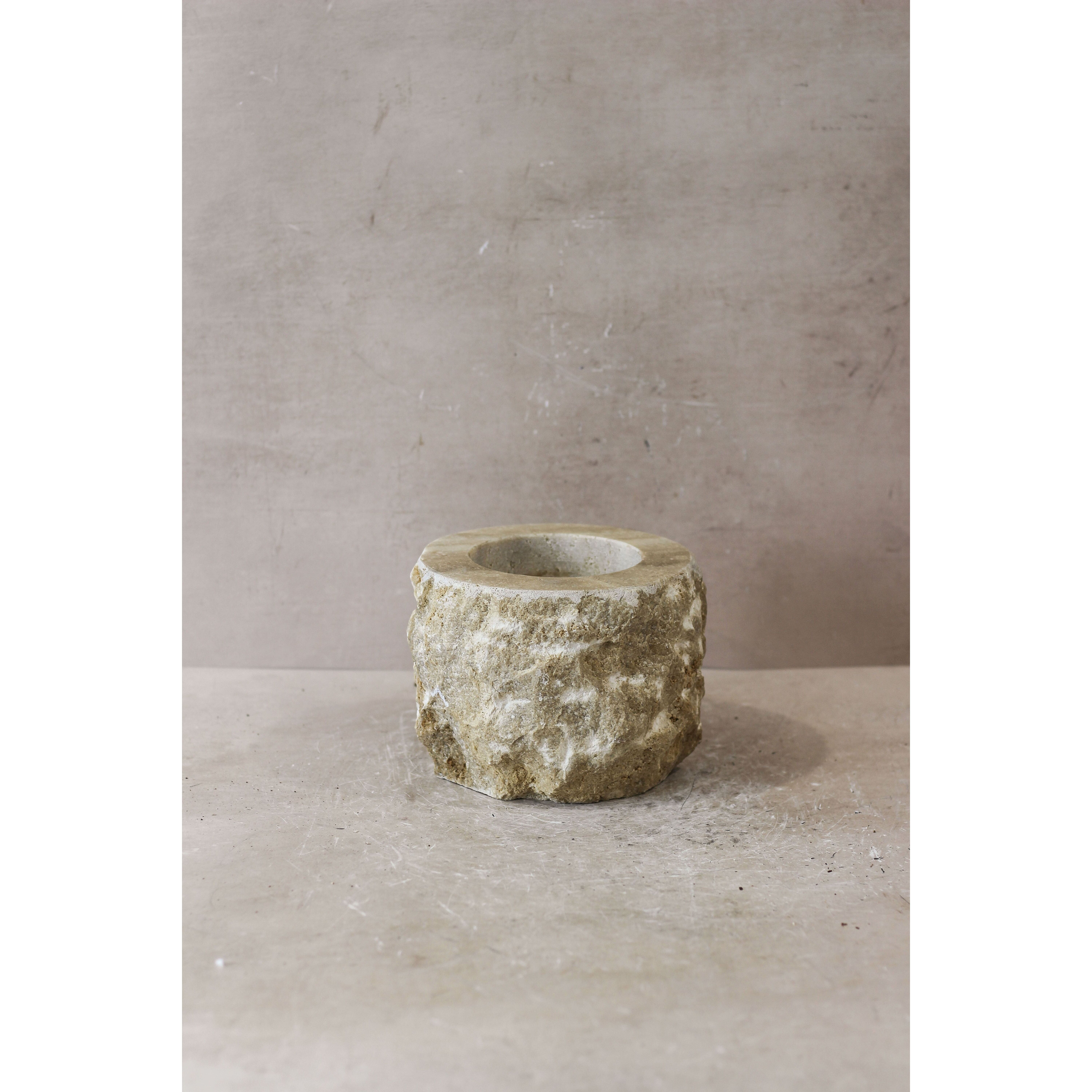 Bougeoir en onyx brut XL 14.1