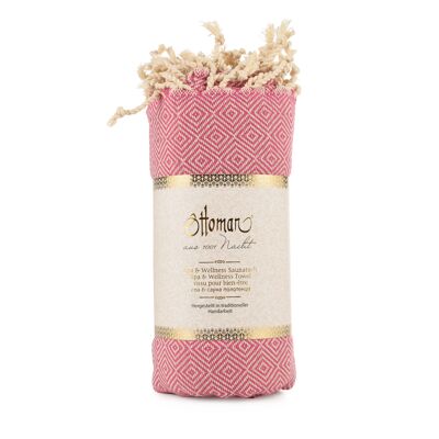 Hammam towel diamond / pink