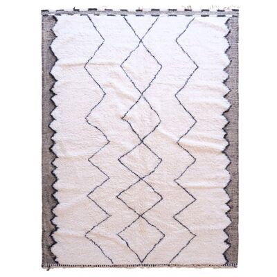 Alfombra bereber marroquí de pura lana 348 x 249 cm