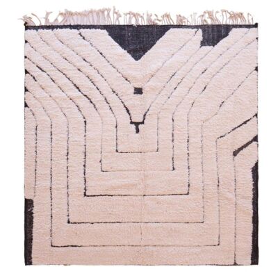 Tappeto berbero marocchino in pura lana 275 x 243 cm