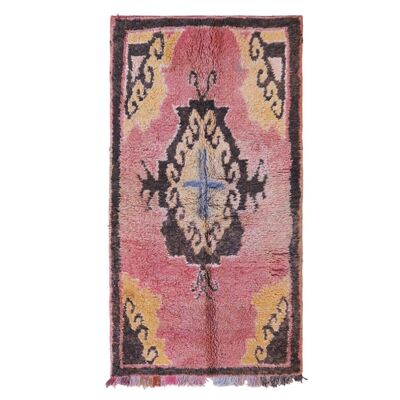 Tapis Berbere marocain pure laine 207 x 112 cm