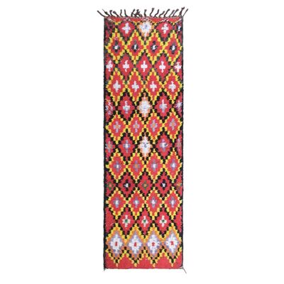 Moroccan Berber rug cotton wool 287 x 90 cm