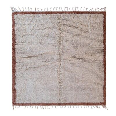 Moroccan Berber rug pure wool 216 x 200 cm