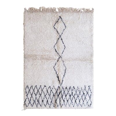 Moroccan Berber rug pure wool 228 x 161 cm