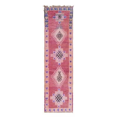 Tapis Berbere marocain pure laine 266 x 73 cm
