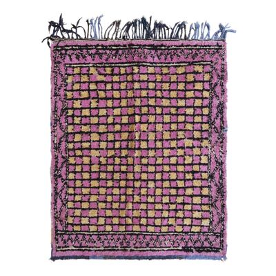 Moroccan Berber rug recycled fibers 184 x 150 cm