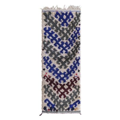 Moroccan Berber rug pure wool 163 x 60 cm