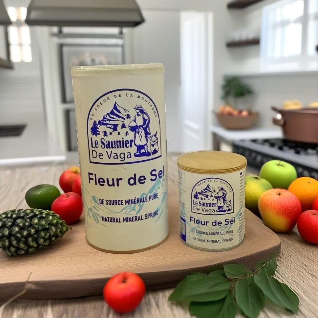 FLEUR DE SEL von VAGA Mineralquelle 200g 100% natürlich - Neues Produkt in Europa