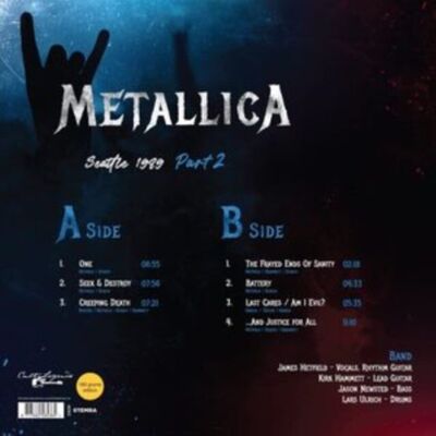 Disco de vinilo de Metallica, Seattle 1989, parte 2