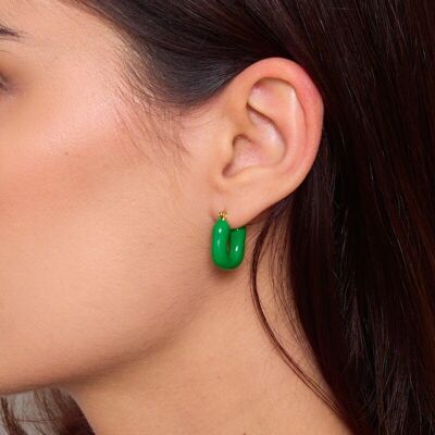 Pendientes de acero inoxidable 124AQ100N103