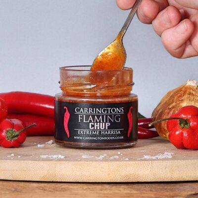 Flaming Chup | 190ml | Carrington Food's | Pasta Harissa Extra Piccante