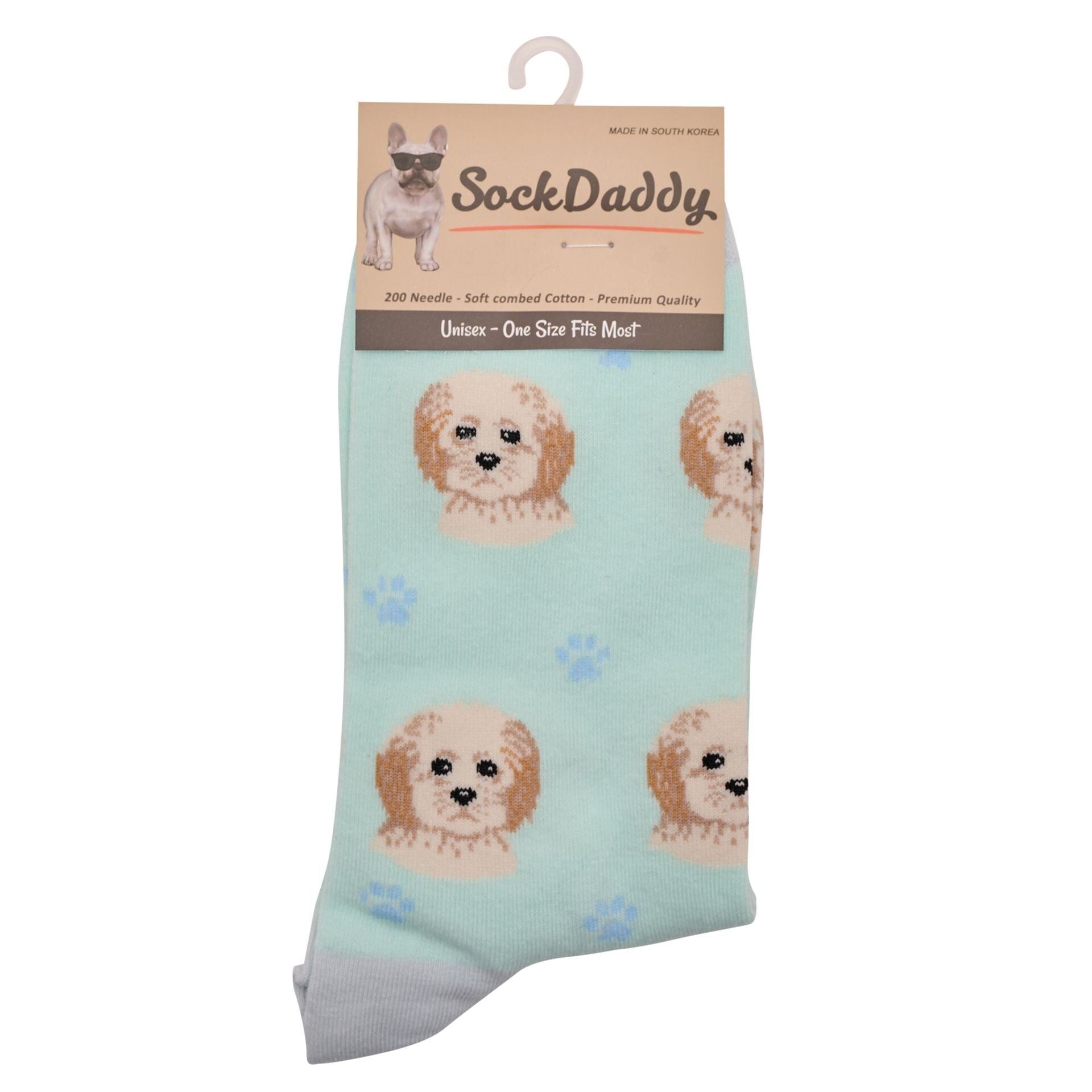 Cockapoo-Socken für Damen, schöne, lebendige Farben, weiche gekämmte Baumwolle, Einheitsgröße