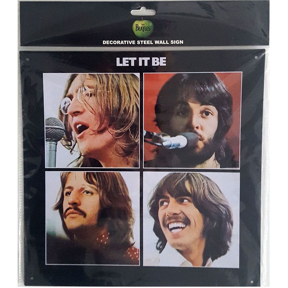 The Beatles Tin Signs 30x30 - Let It Be Album Cover Steel