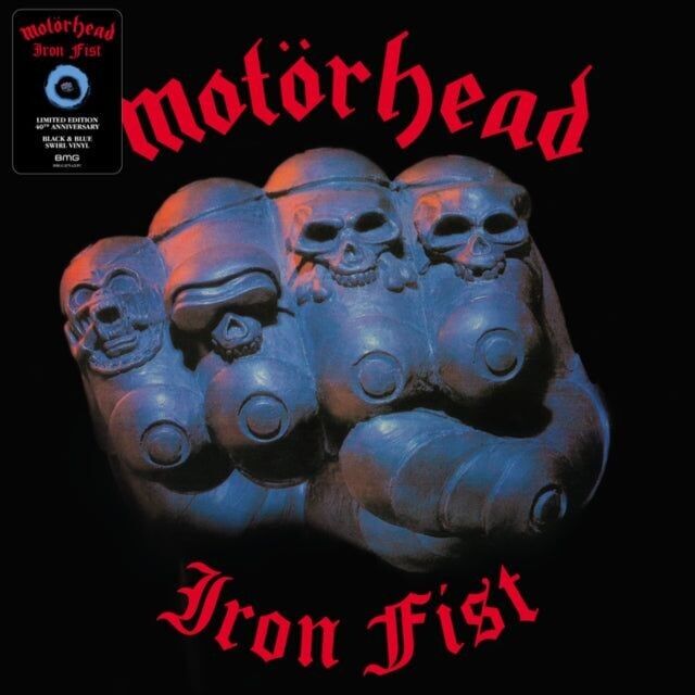 Motorhead LP Vinyl Record  Iron Fist (40th Anniversary) (Deluxe Edition) (Black/Blue Swirl Vinyl)