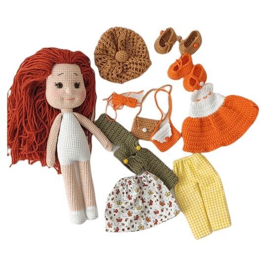 Set di vestiti per bambola Angie arancione