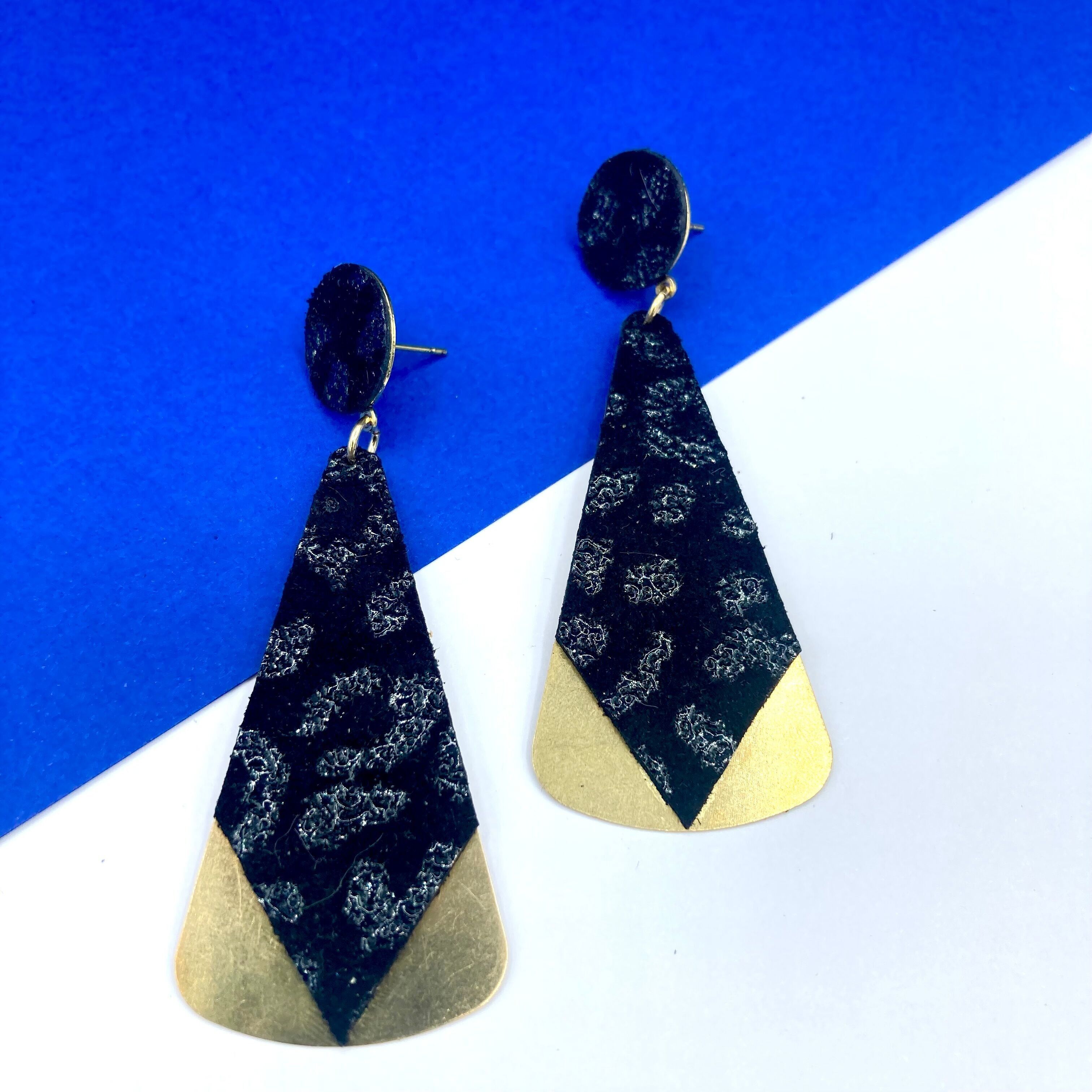 Frida-Ohrringe – Leo-Glitzer