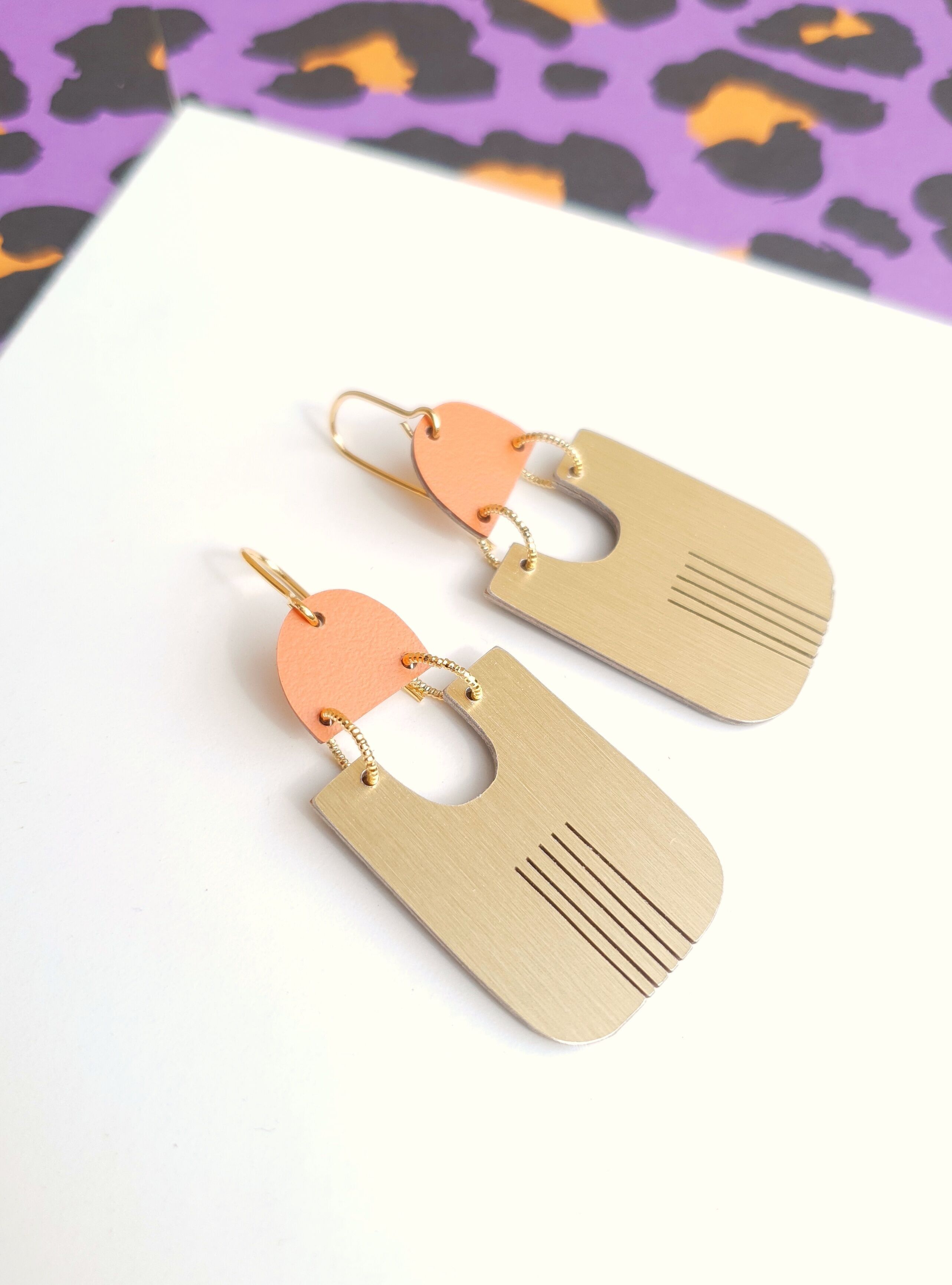 *BOBBIES* leichte Designer-Ohrringe aus Resopal – handgefertigt in Frankreich