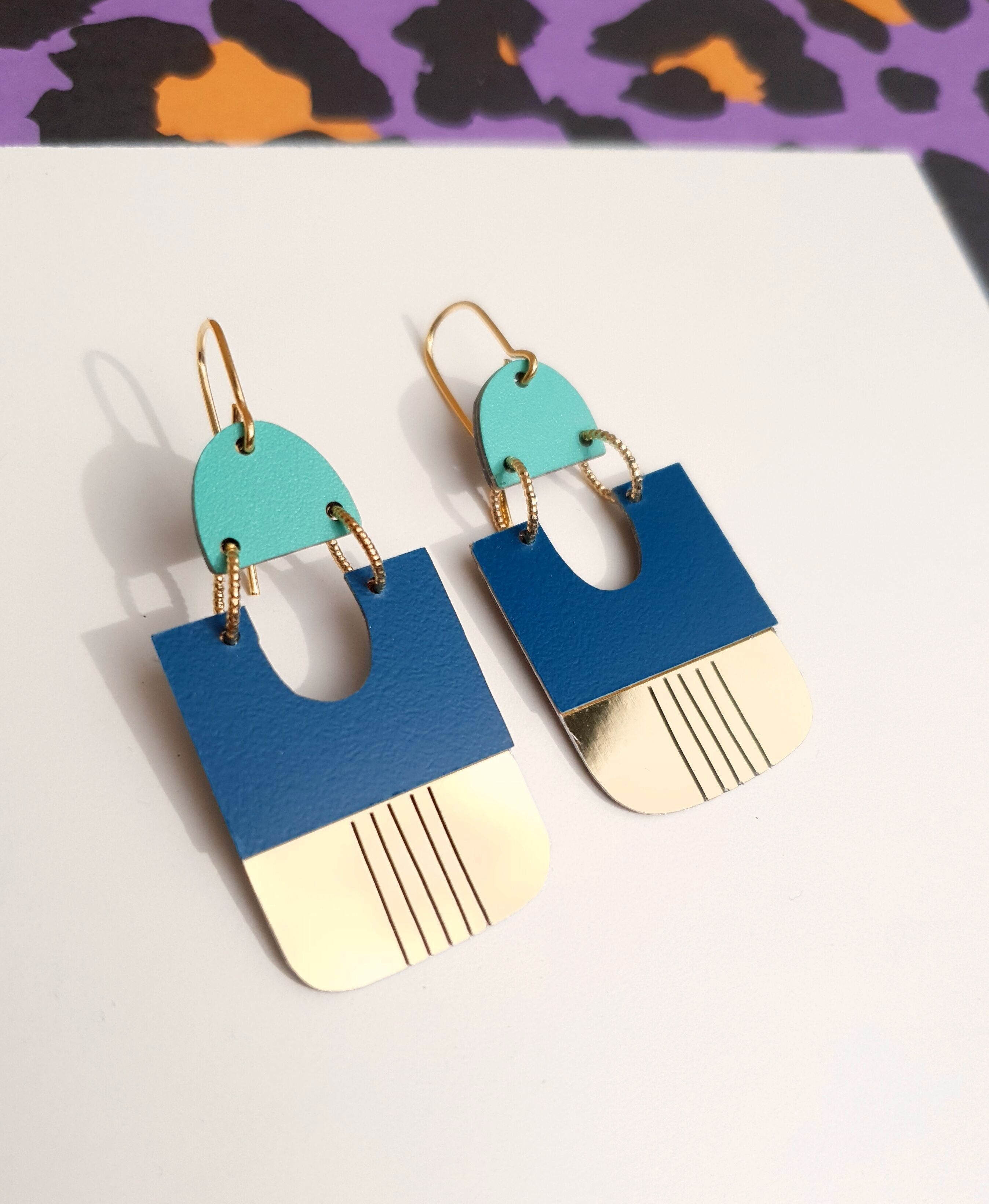 *BOBBIES* leichte Designer-Ohrringe aus Resopal – handgefertigt in Frankreich