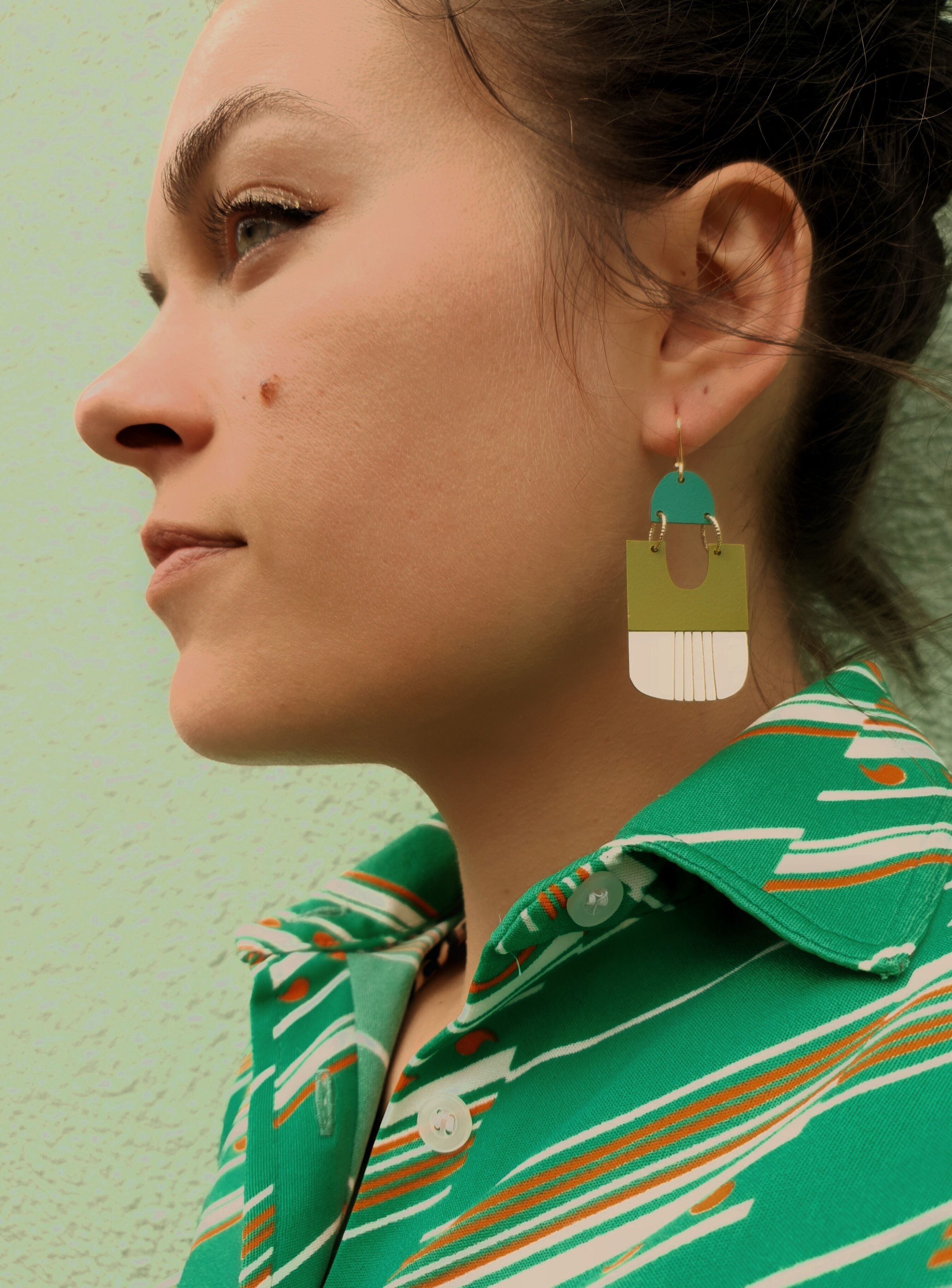 *BOBBIES* leichte Designer-Ohrringe aus Resopal – handgefertigt in Frankreich